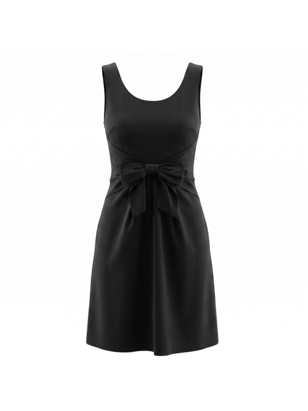 Kate Spade New York Hayden Pleated Bow A Line Dress Black Size 8